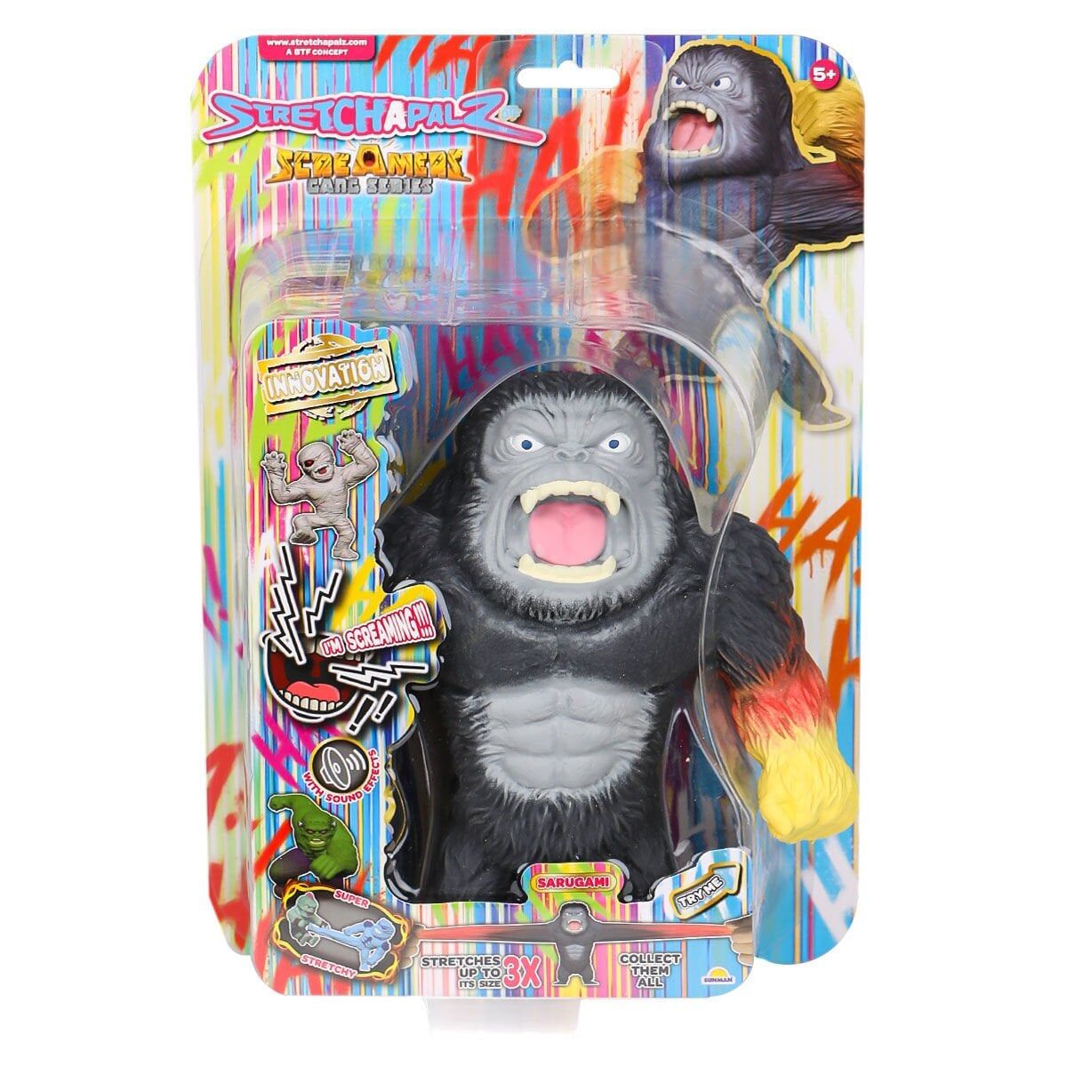 1012358 Sesli Stretchapalz Screamers Gang Seri 16 cm -Sunman