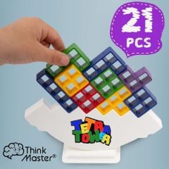Kule Denge Oyuncağı Eğitici Kutu Oyuncak Tetris Kule Tetra Tower