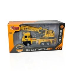 Çek Bırak Işıklı ve Sesli 1:28 2 Asorti Kamyon Kule Vinç