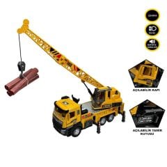 Çek Bırak Işıklı ve Sesli 1:28 2 Asorti Kamyon Kule Vinç