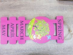 Ahşap Dört Mevsim ve Aylar Set Mevsimler Pano İngilizce