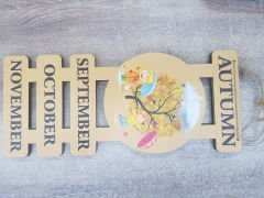 Ahşap Dört Mevsim ve Aylar Set Mevsimler Pano İngilizce