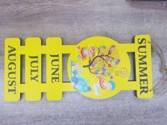 Ahşap Dört Mevsim ve Aylar Set Mevsimler Pano İngilizce