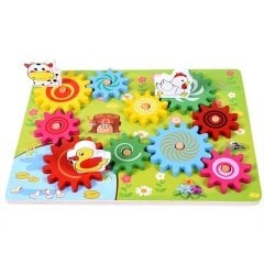 Ahşap Çark Puzzle Oyunu