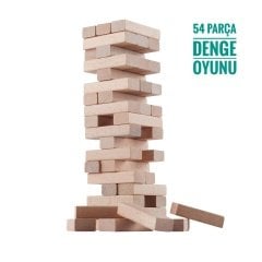 54 Parça Ahşap Denge Oyunu Jenga