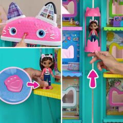 S00008891 SUN-SPM-FİGÜR OYUN SET GABBY S DOLLHOUSE DELUXE BEBK EVİ SES IŞIK GABB