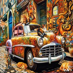 20073 PUZZLE 500 Cats Of The Car