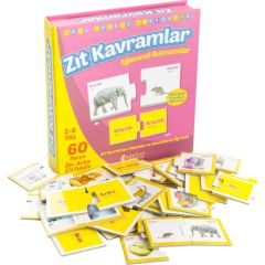 Zıt Kavramlar 60 Parça  İkili Puzzle