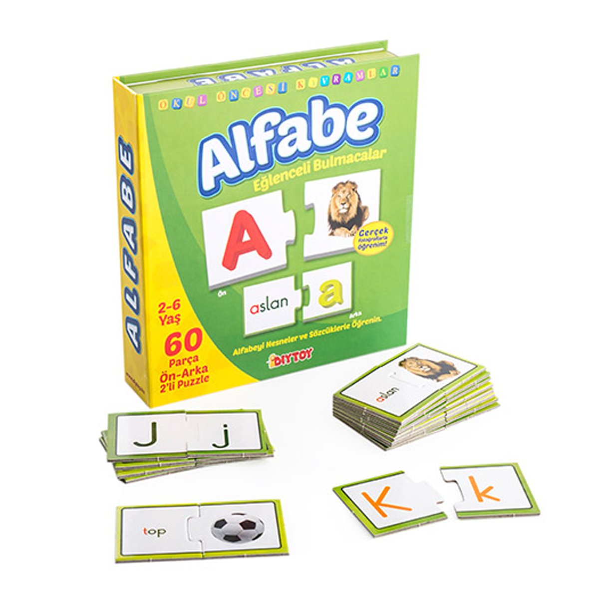 Alfabe 60 Parça  İkili Puzzle