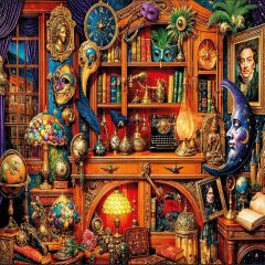 20853 PUZZLE 1000 ENCHANTED COLLERTORS ROOM