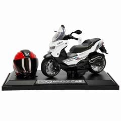 5839 SUN-MYG-MOTOSİKLET 1 12 BMW KASKLI FİGÜR PB.3R SES IŞIK