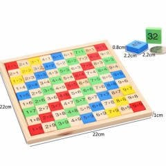 Ahşap Çarpım Tablosu 9x9