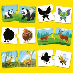Eğitici İlk Puzzle 2 Parçalı 48 Kart 1 Yaş ve Üzeri