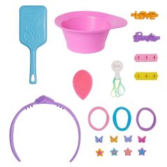JFG82 Barbie Saç Tasarımı Büstü - Kahverengi Saçlı