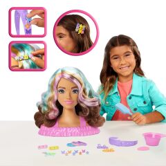 JFG82 Barbie Saç Tasarımı Büstü - Kahverengi Saçlı
