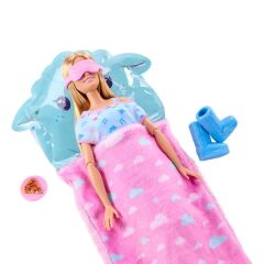 JMR88 Barbie Sleepover Reveal - Mavi Pijamalı