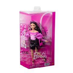 JJN76 Barbie DELUXE STYLE - Siyah Metalik Elbise