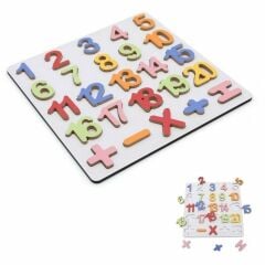1-20 Ahşap Sayılar Puzzle Bultak  29x29 cm