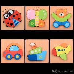 3D Mini Puzzle Set Kalın Parçalı 15*15 cm (4 Adet )