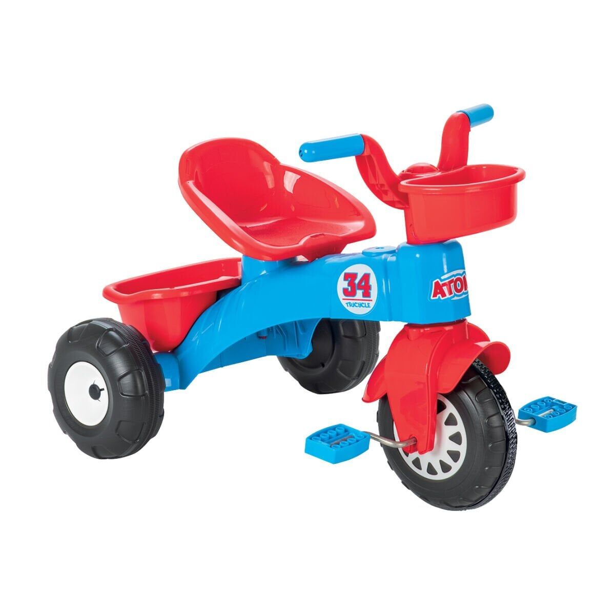 07 169 ATOM BİSİKLET MAVİ KIRMIZI FLEXO
