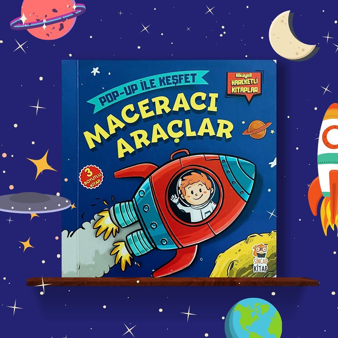 Maceracı Araçlar Pop-up Kitap