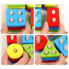 4lü Geometrik Şekiller Kutulu