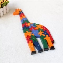 Zürafa Puzzle 26 Parça Çift Taraflı (Harf- Sayı)