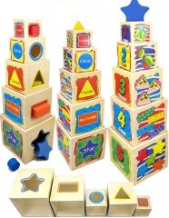 5 Katlı Ahşap Kule Oyunu