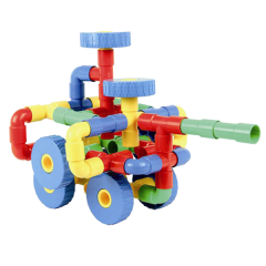 Plastik Tekerlekli Boru Ve Dirsekler Lego 72 Parça