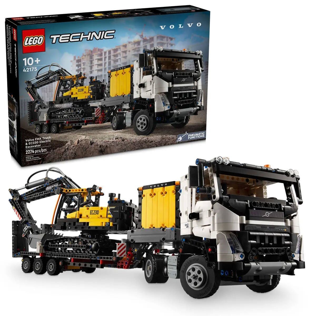 42175 Lego Technic Volvo FMX Kamyon ve EC230 Elektrikli Ekskatör 2274parça+10yaş