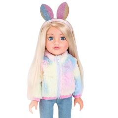 S00094782 SUN KDK BEBEK DESIGNAFRIEND BUNNY OUTFIT 47 CM