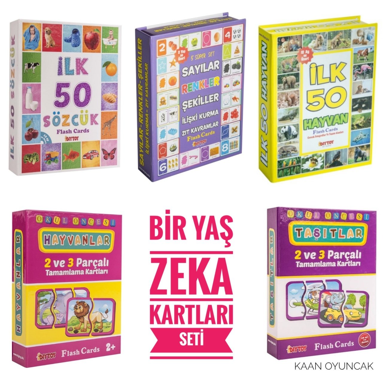 Beşli Flash Kart Set