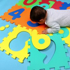 10 Parça Sayılar Puzzle Oyun Matı Yer Karosu