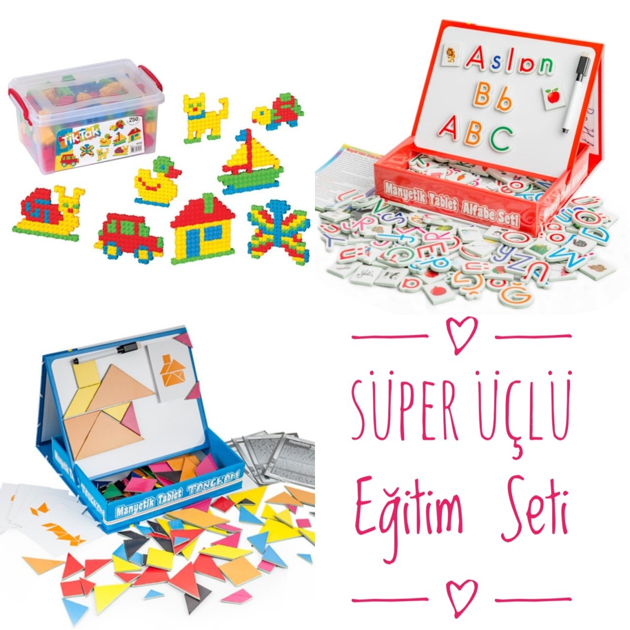 Süper Üçlü Eğitim Seti (3-6 Yaş)