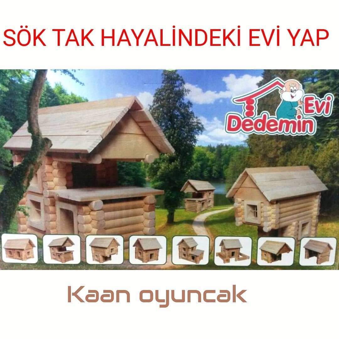 Dedemin Evi Ahşap Yapboz Ev
