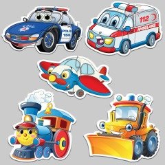 Baby Puzzle Sevimli Taşıtlar