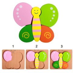 Ahşap 3D Puzzle 15*15 cm (1 ADET)