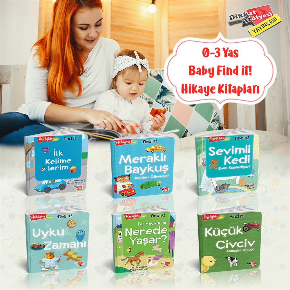 0-3 Yaş Find İt! 6'lı Hikaye Kitap Seti
