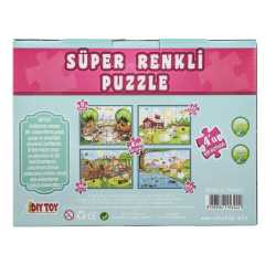 Çiftlik Süper Renkli Puzzle