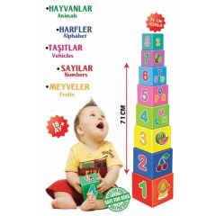 Eğitici Denge Kule Oyunu 8 Kat