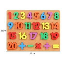 Ahşap Harfler ve Sayılar Seti