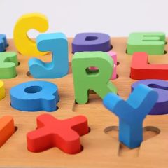 Ahşap Harfler ve Sayılar Seti