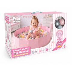 ER-703 YUMUŞAK MİNDERLİ TOP HAVUZU-PEMBE