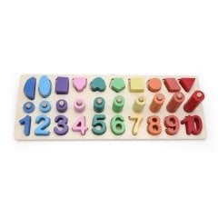 Montessori Sayılar ve Şekiller Logaritma Tahtası