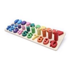 Montessori Sayılar ve Şekiller Logaritma Tahtası