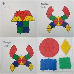 Eğitici Puzzle Oyunu Kitapçıklı 30 Parça 4 Renk