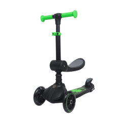 L52IN1-BK LAMBORGHİNİ LİSANSLI KATLANIR OTURAKLI IŞIKLI SCOOTER SİYAH
