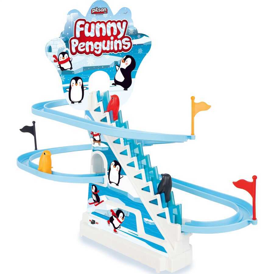Funny Pilli Eğlenceli Penguenler Hareketli Oyuncak