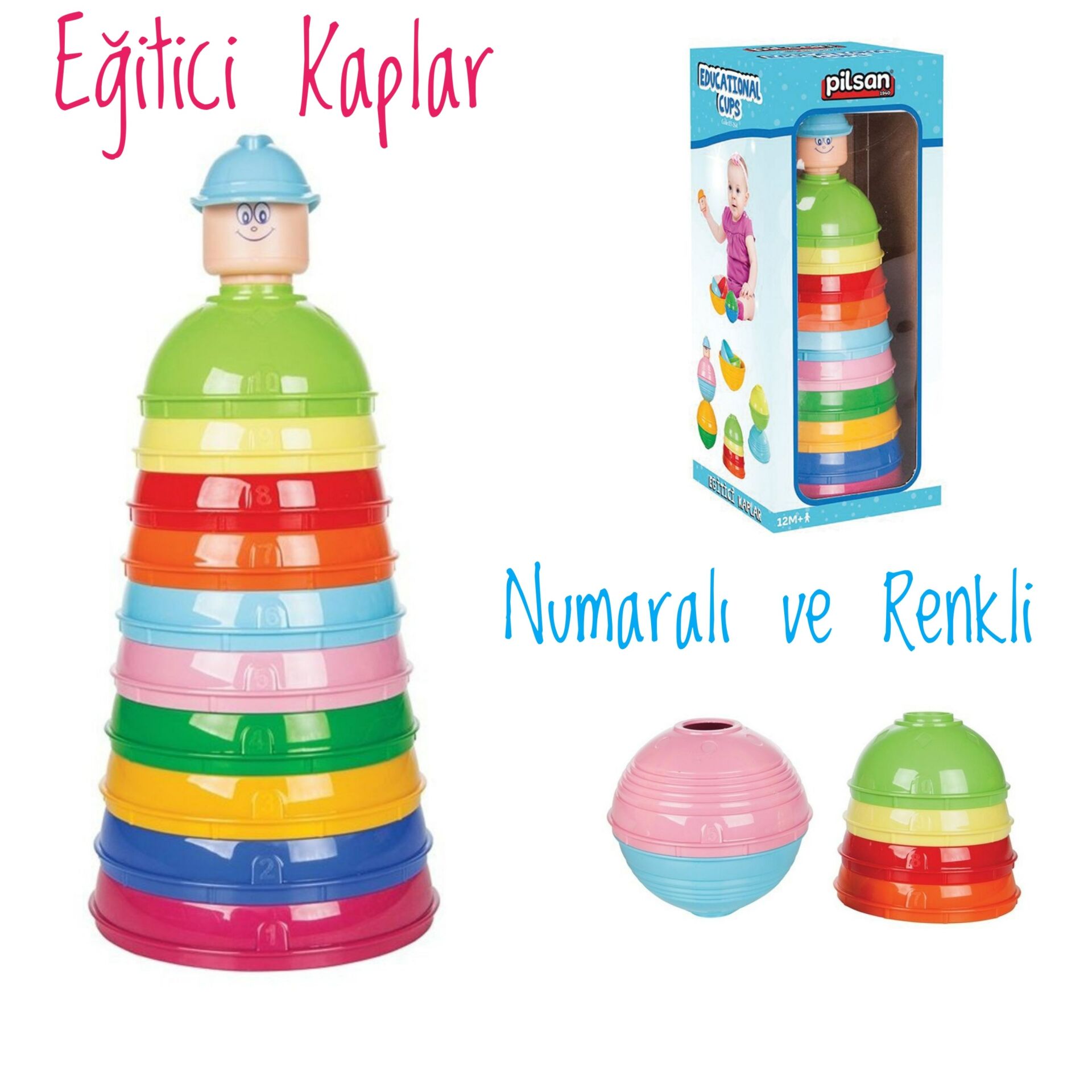 Pilsan Eğitici Renkli Kaplar