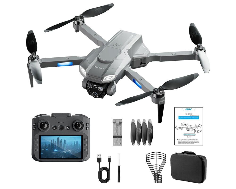4D-M7 GPSLİ TAKİP ÖZELLİKLİ ANLIK GÖRÜNTÜ VEREN KUMANDALI DRON